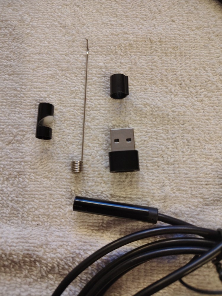 10' Video Camera Snake With Lights, See Around Corners,Under Doors, In Cracks.