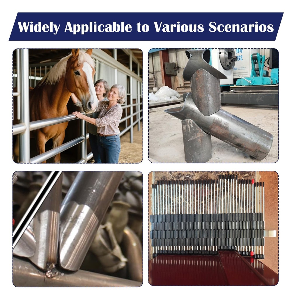 JCTLIYXG Multi Surface Pipe Profiling Tool, Cutting 0-3" Pipes, Black