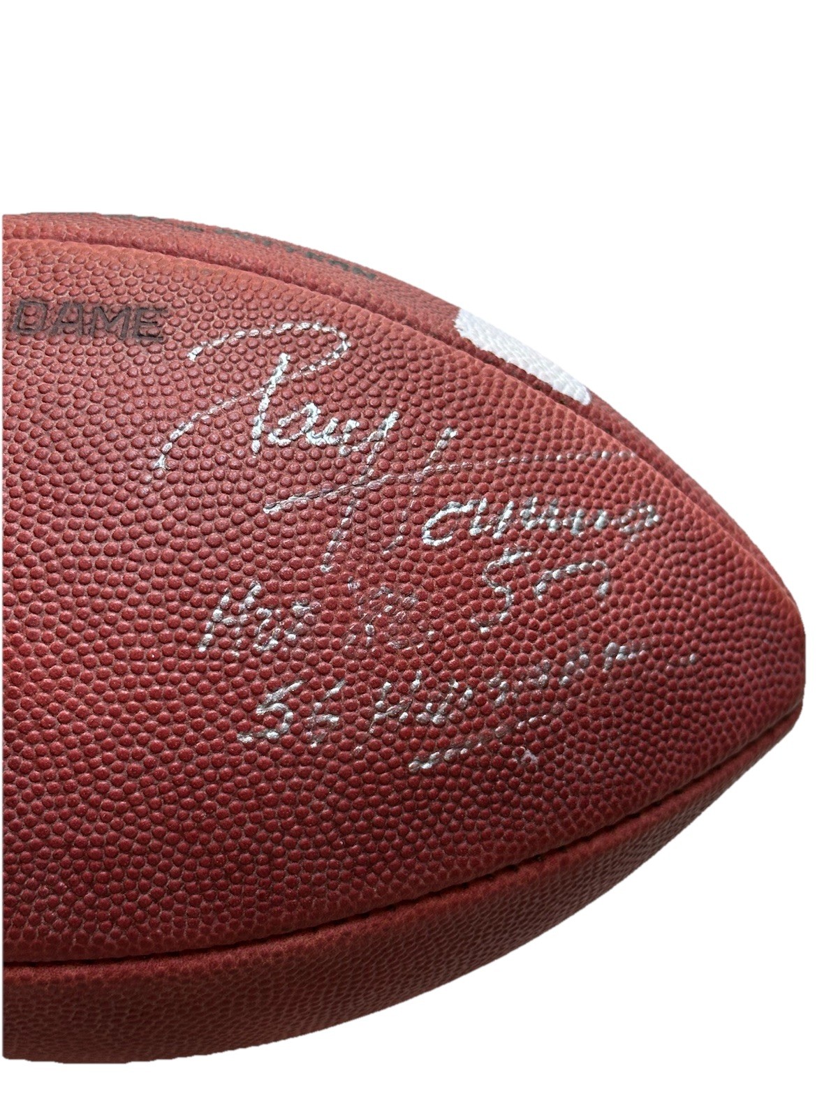 Angelo Bertelli Paul Hornung Signed Wilson Game Issued Football Notre Dame JSA