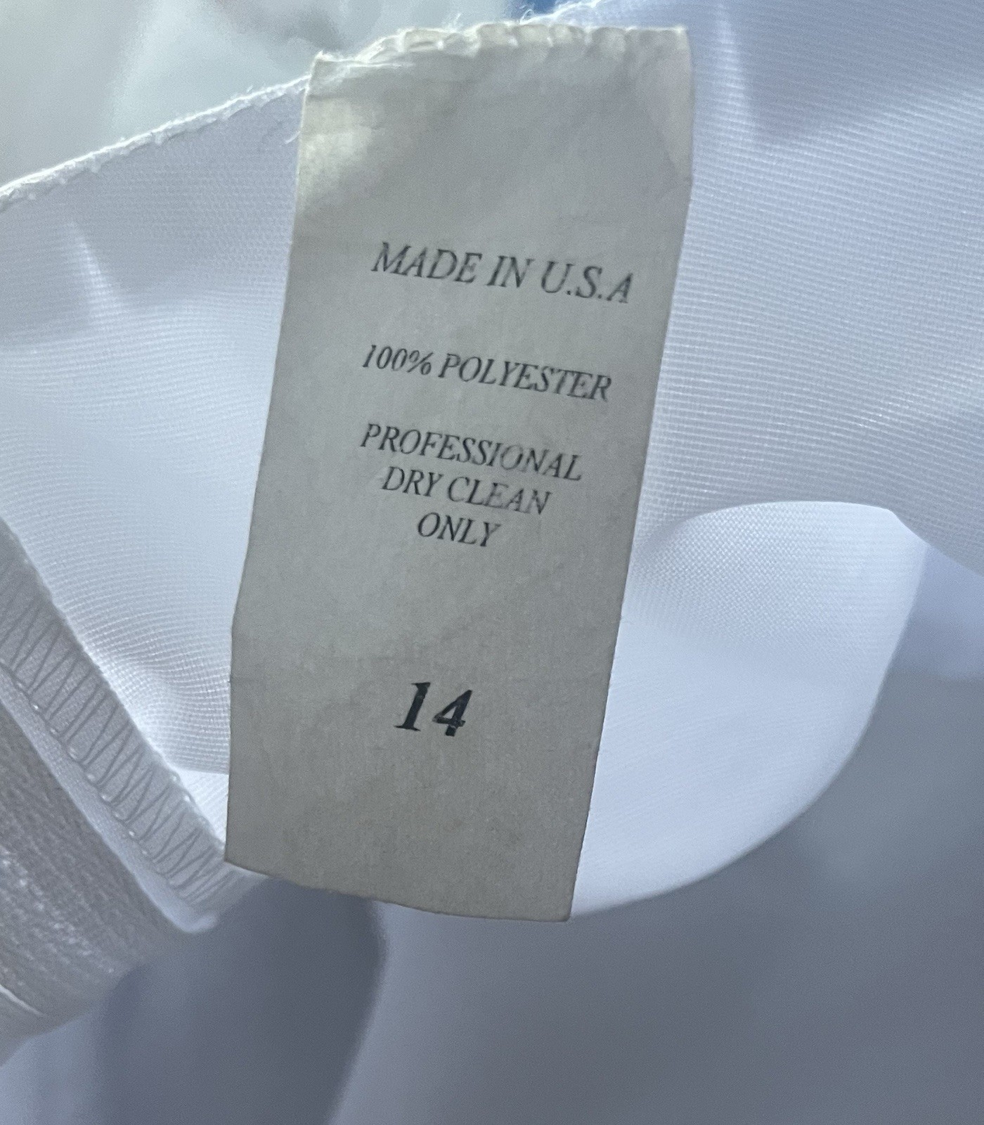 Vestido de Primera Comunión Niña Talla 14 con La Virgen De Guadalupe