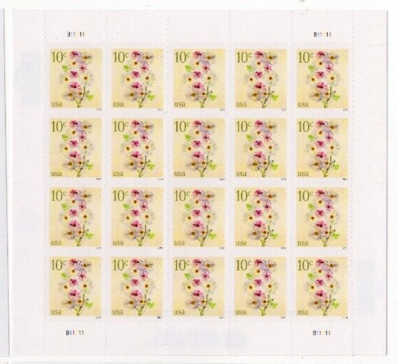 USPS Flowers Poppies & Coneflowers Sheet of 20 Stamps - MNH (5901)