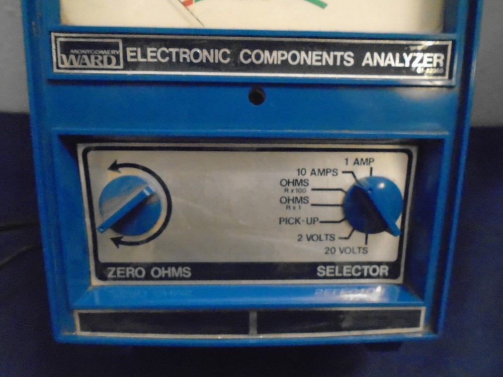 Vintage Electronic Components Analyzer Montgomery Ward 61-82060