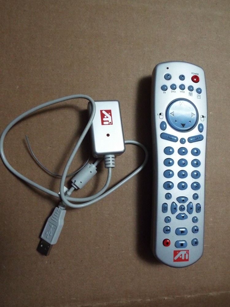 ATI Remote Wonder RF PC Multimedia Remote Control + USB Receiver KIT 151-V01037