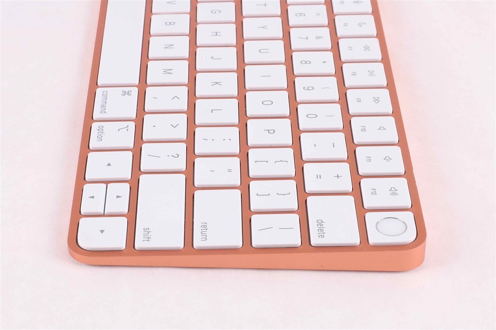 Orange Apple Magic Keyboard W/Touch ID || Compact Layout No 10 Key ||