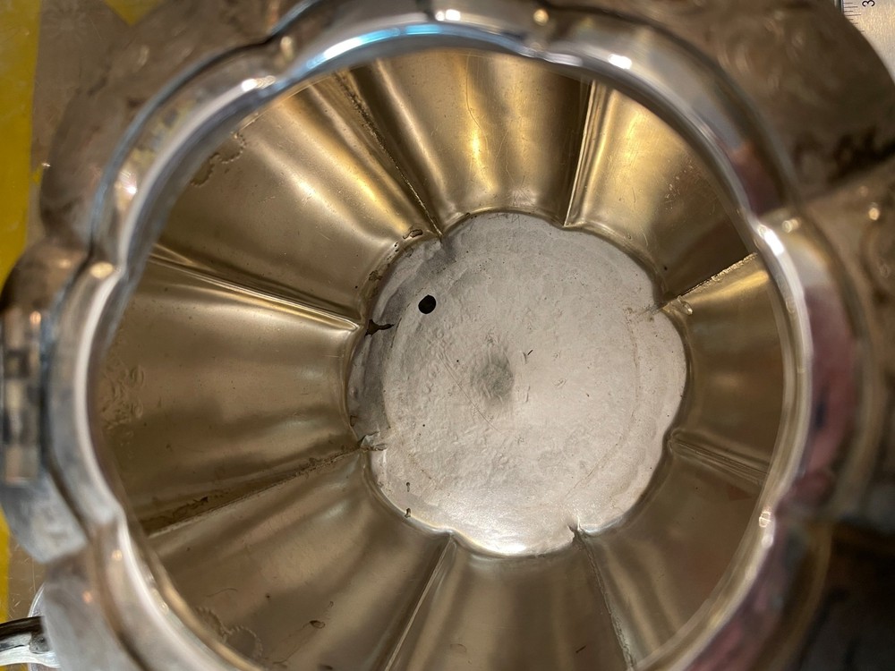 William Fitcher-Samuel Mearback Silver Plated Tilting Teapot Stand & Burner