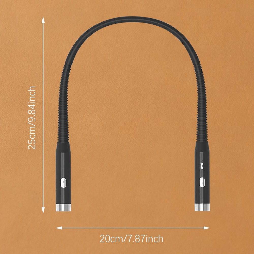 LED Neck Reading Light, 3-Color & 3-Brightness Adjustable Bendable Neck Light...