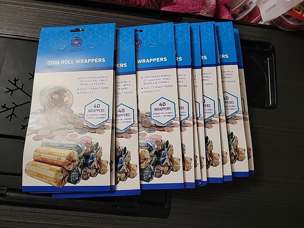 440 PCS Assorted Flat Coin Roll Wrappers