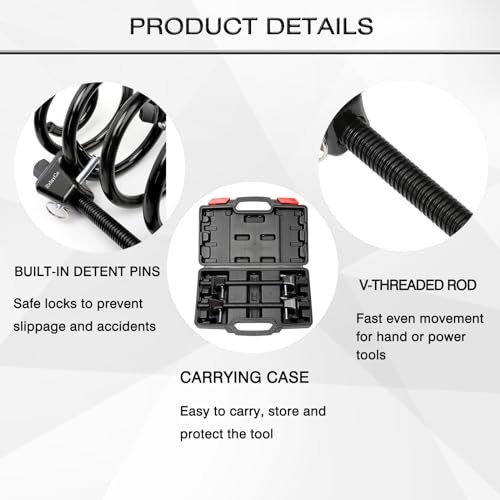 Macpherson Strut Spring Compressor Tool, 2PCS Heavy 2PCS Spring Compressor Set