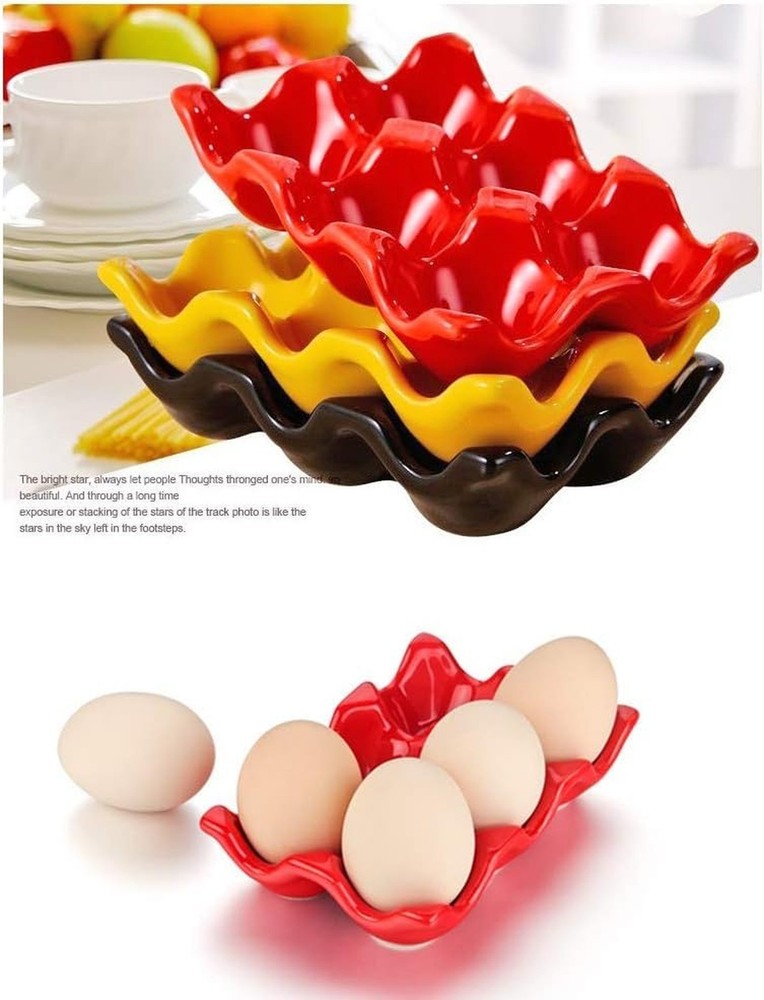 Cup Egg Tray Holder (White) White