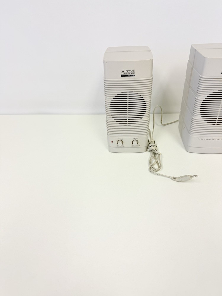 Vintage Altec Lansing Multimedia Computer Speaker ACS 5 Pair Tested
