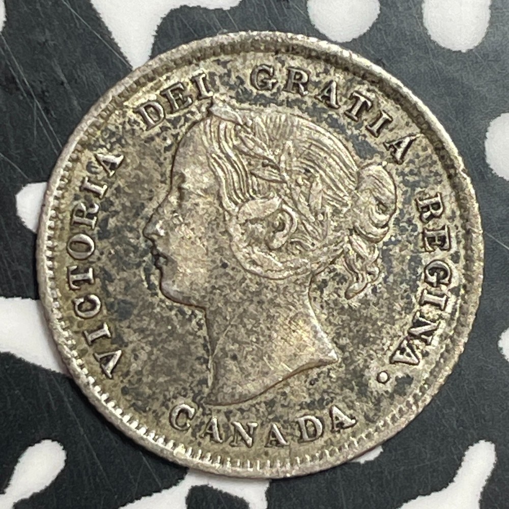 1870 Canada 5 Cents Lot#JM8839 Silver! Nice!
