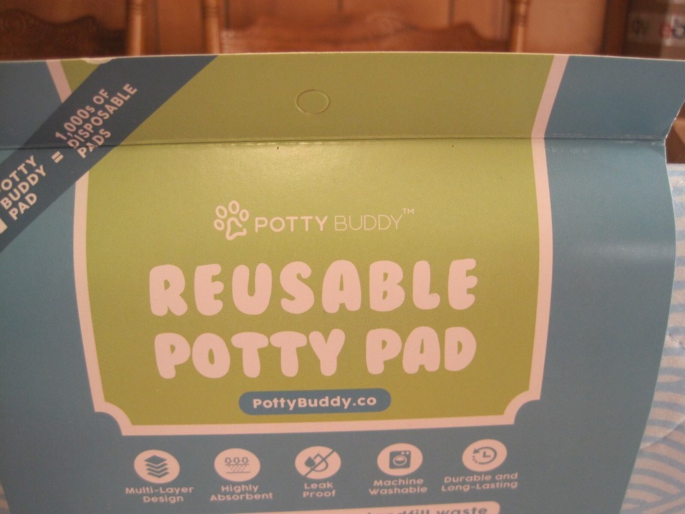 POTTY BUDDY REUSABLE WASHABLE HOUSE TRAINING POTTY PAD-BLUE
