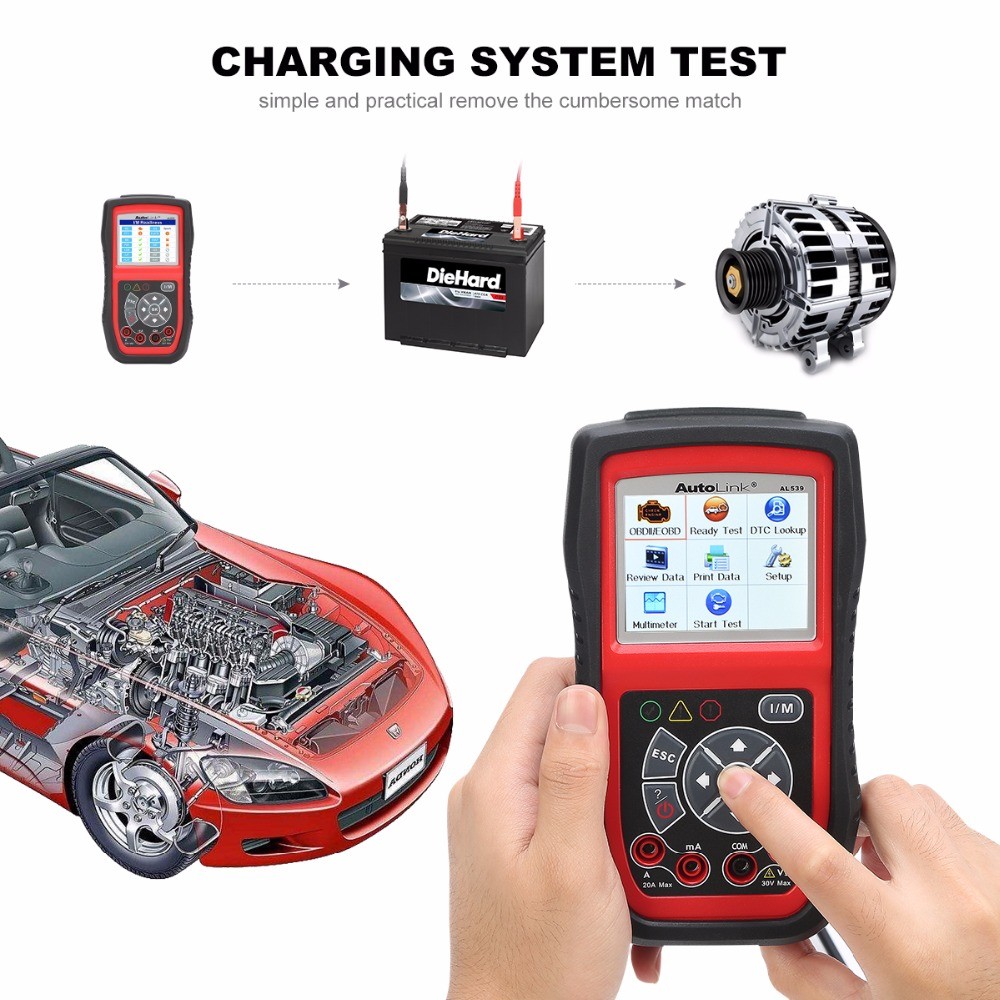 12V Car Battery Load Tester Charging System Analyzer Diagnostic Scan Tool AUTEL