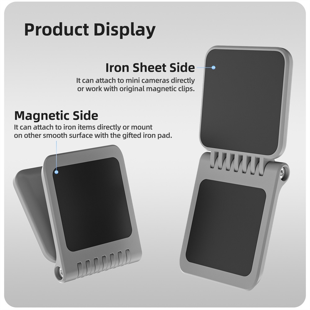 Magnetic Mount Tabletop Base Bracket Adjustable 180° Rotation For Mini Cameras