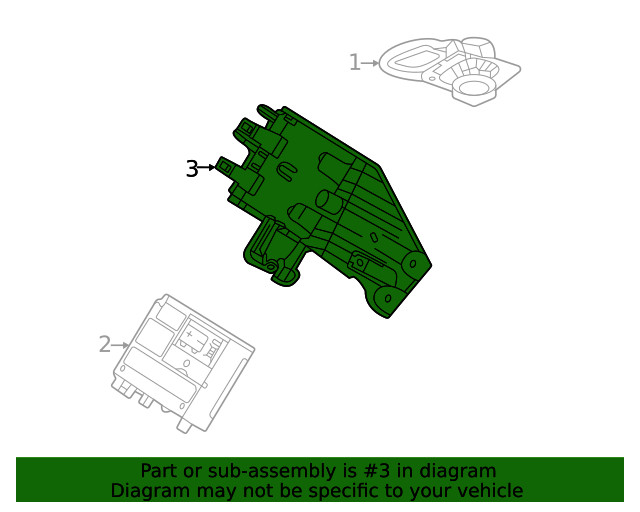 Genuine GM Communication Interface Module Bracket 84597372