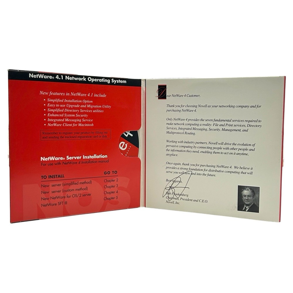 Novell NetWare 4.1 High Performance Network Operating System & Encyclopedia 1995