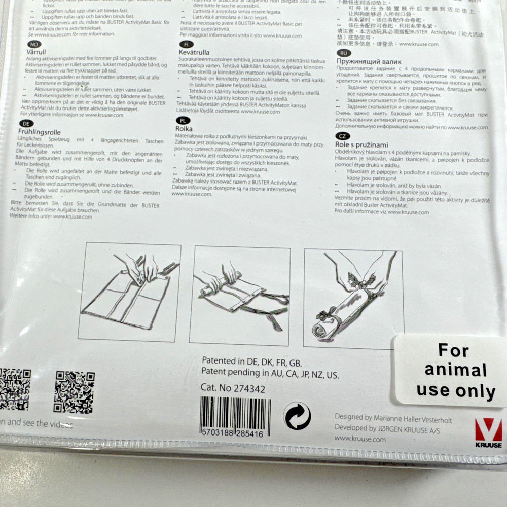 NEW Buster Activity Mat Challenge Your Dog! SPRING ROLL -LEVEL #1