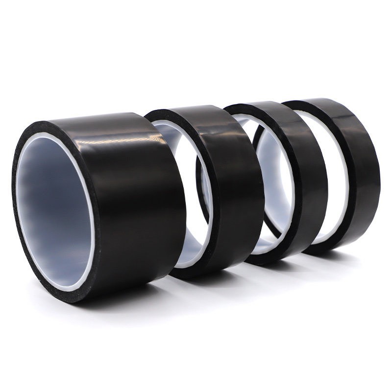 Black Kapton Polyimide Tape Heat Resistant Adhesive Insulation 3mm - 200mm Width