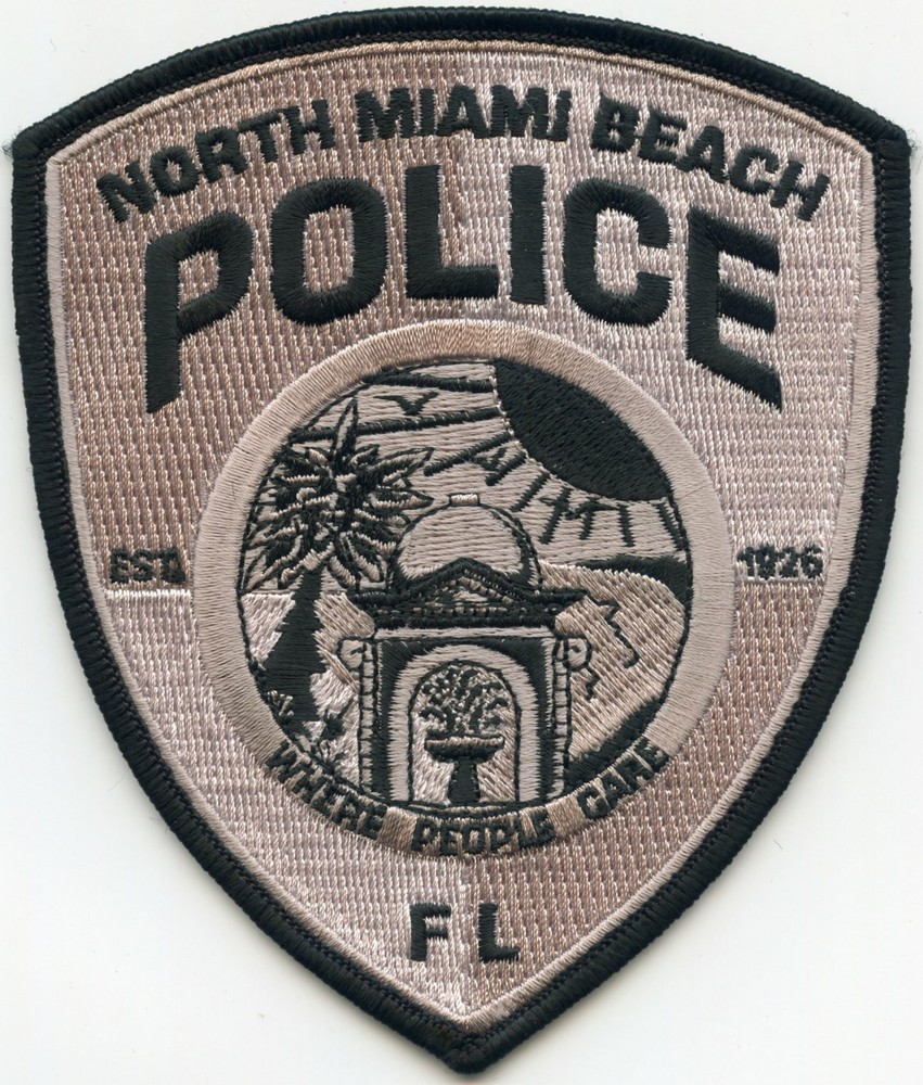 NORTH MIAMI BEACH FLORIDA subdued POLICE PATCH