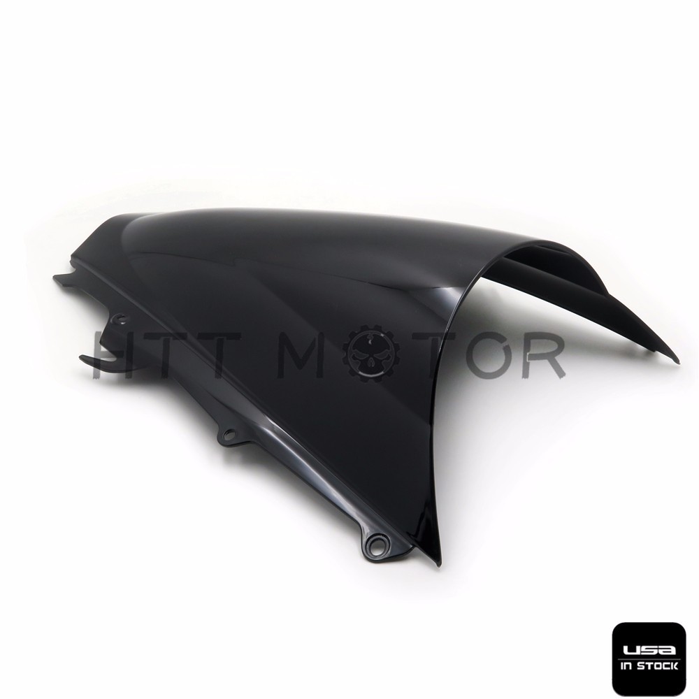 Windshield WindScreen Double Bubble For Triumph Daytona 675 2009-2012 Black US