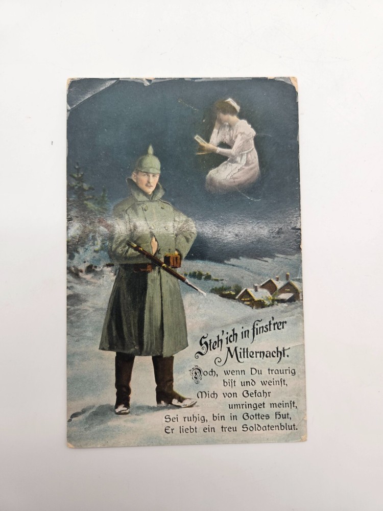 HA1963: Postcard Steh Ich IN Finst ' " Midnight