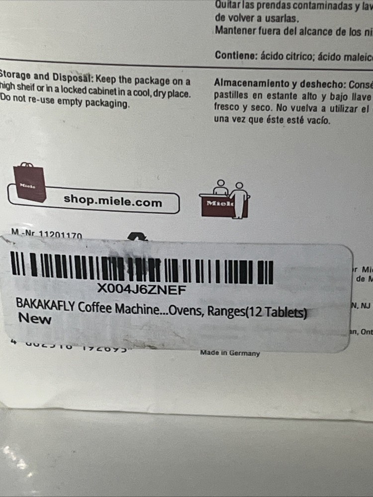 2 Boxes Miele Cleaning Tablets for Coffee Machine Makers- Removes Residue