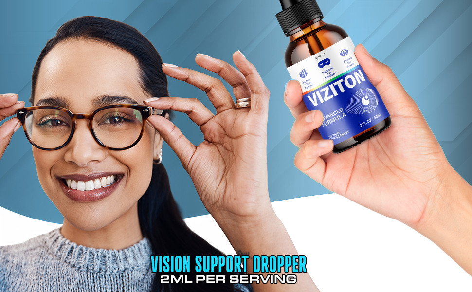 (2 Pack) Viziton Drops Enhance Vision, Support Healthy Eye Function 60 Servings