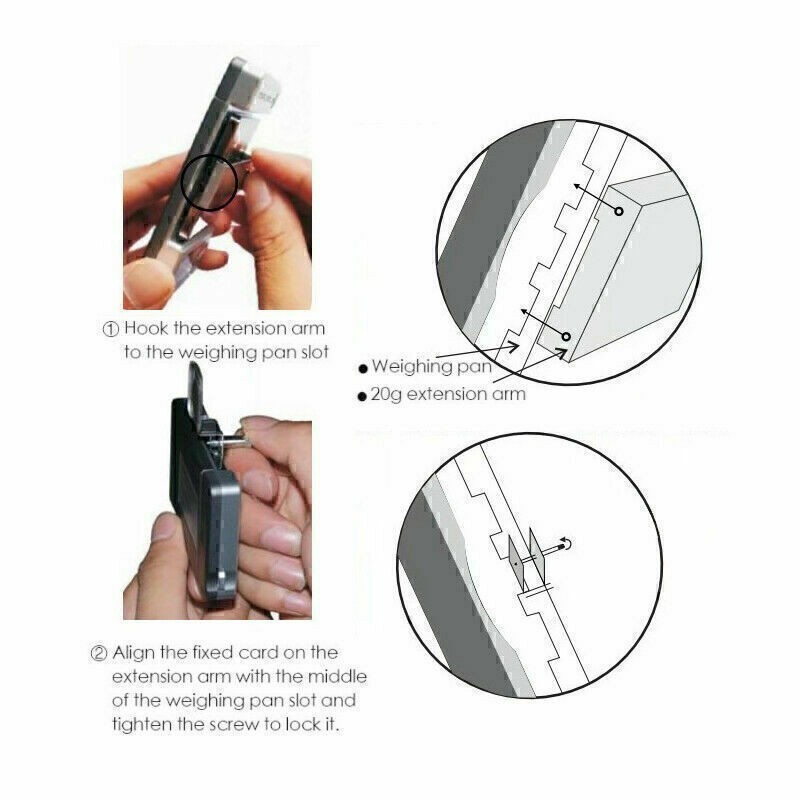 Precision Digital Stylus Needle Pressure Gauge Scale for Turntable Record Player