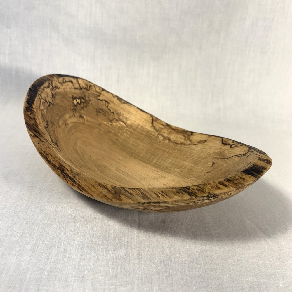 Spalted Box Elder Oval Bowl