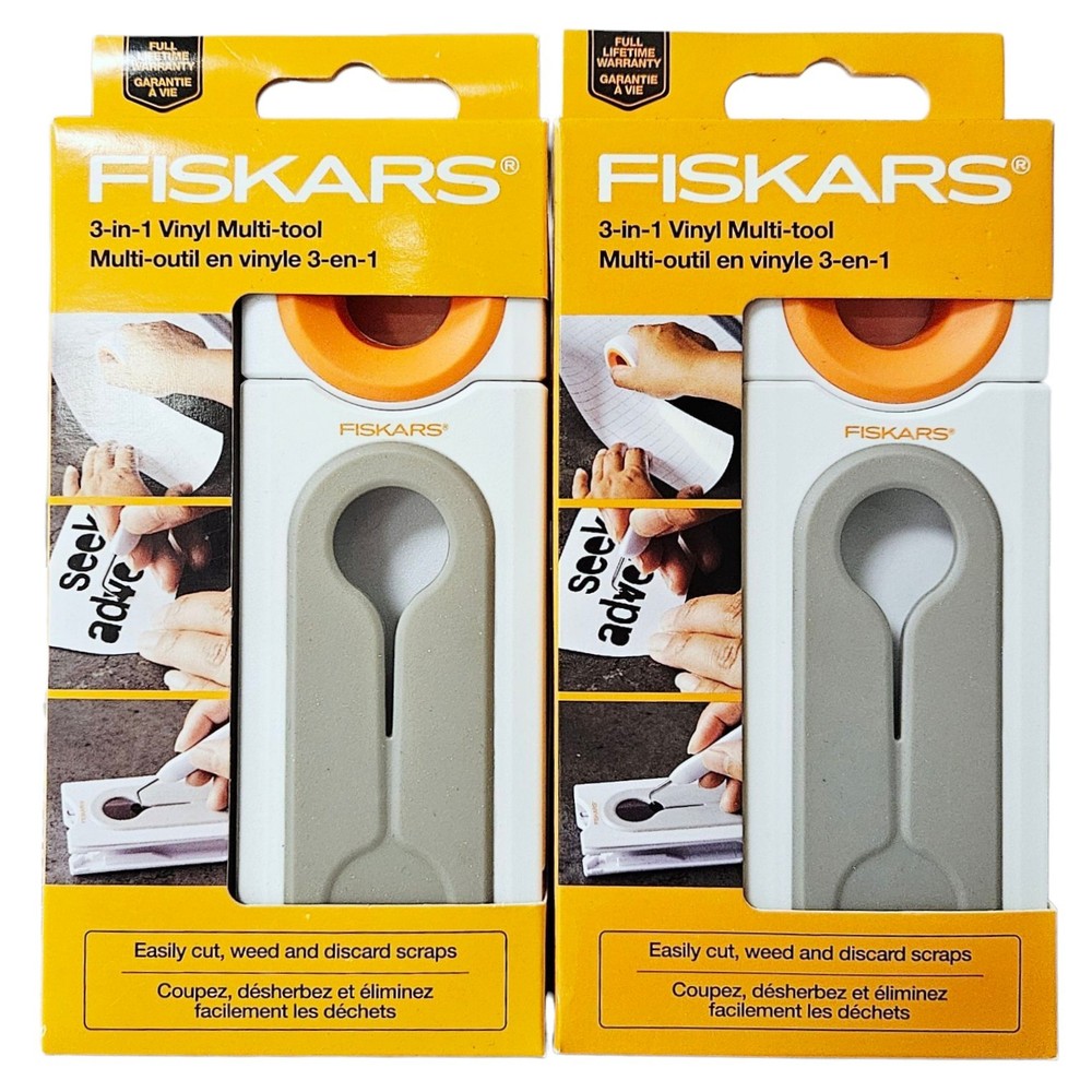 2-Pack Fiskars 3-in-1 Vinyl Weeding Multi-Tools Bundle Package Qty. 2