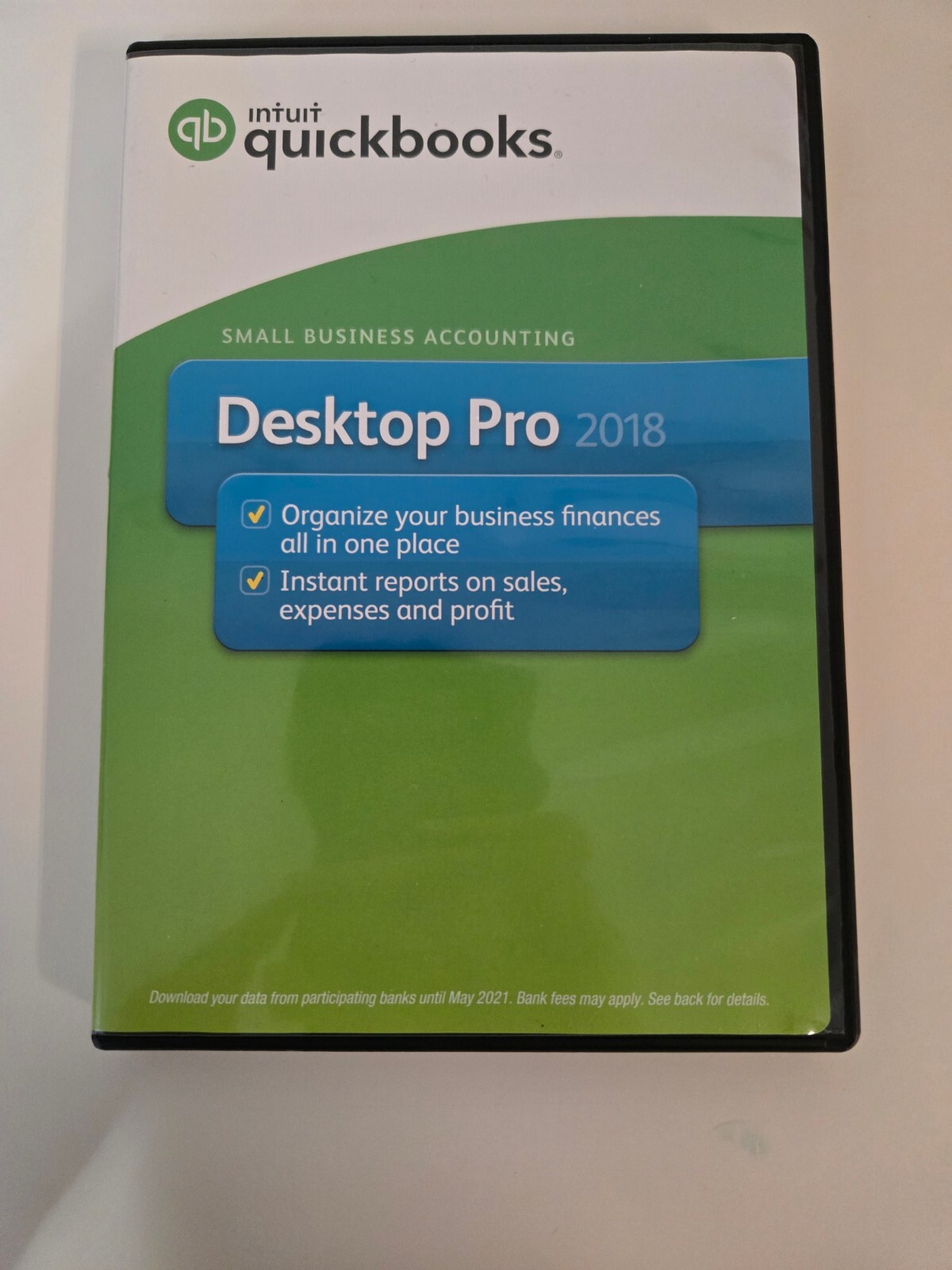 INTUIT QUICKBOOKS DESKTOP PRO 2018 FOR WINDOWS – RETAIL BOX – 1 USER – ORIGINAL