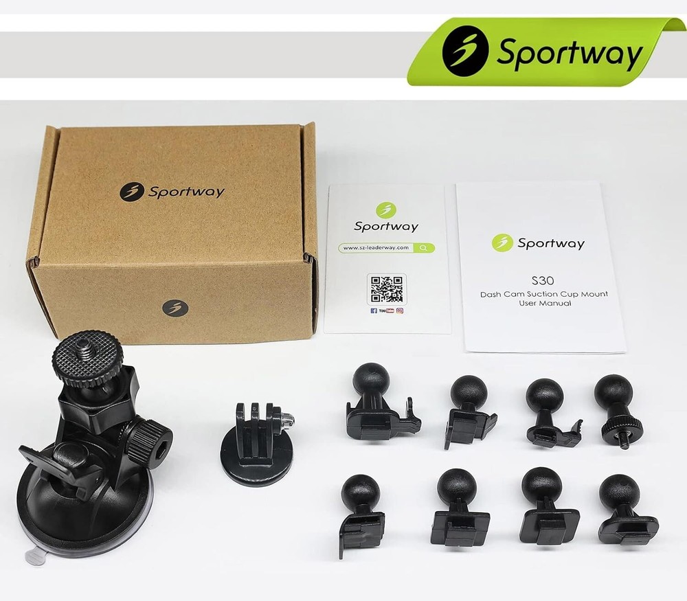 Universal Dash Cam Mount with 10pcs Joints – Easy Installation and Adjustability