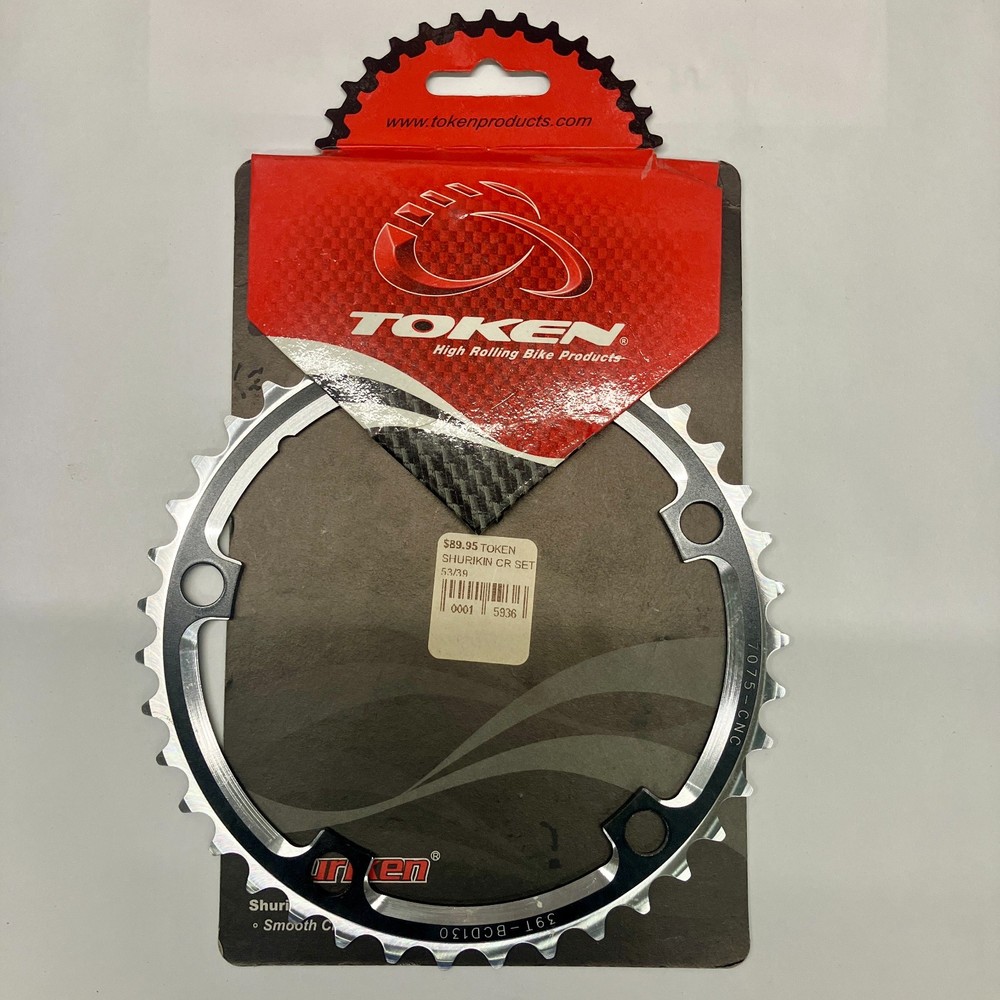 Token Shuriken 2x inner Chainring 39t 130BCD
