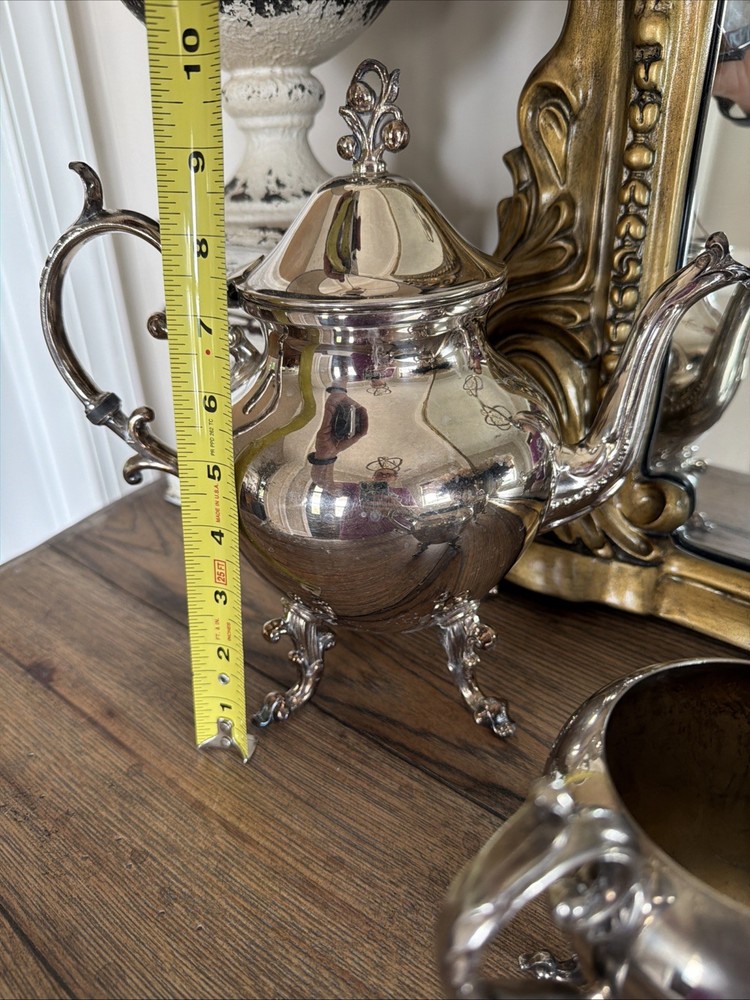 Vintage Birmingham Silver Company 3-Piece Silverplate Set Piece Silver on Copper