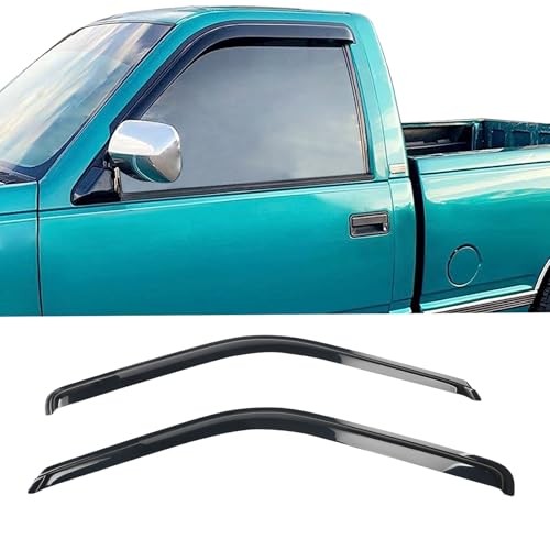 Tape On External Window Visor, Compatible with 1988-1998 Chevy C & K Reg Cab