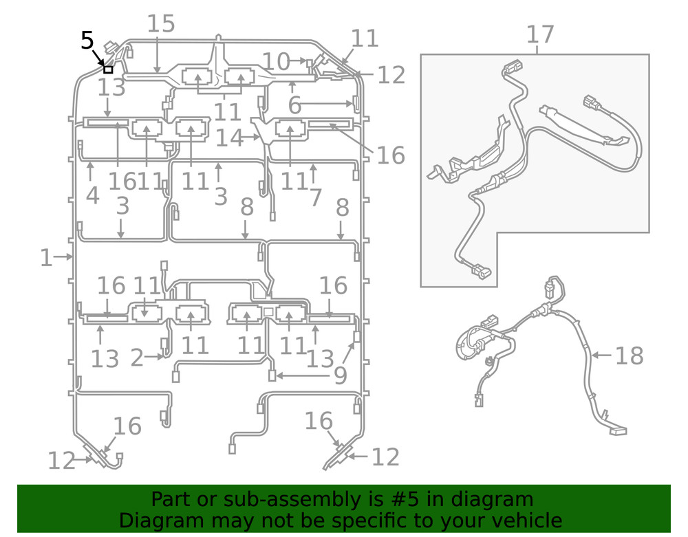 Genuine Audi Wire Harness 4KE-915-177-B