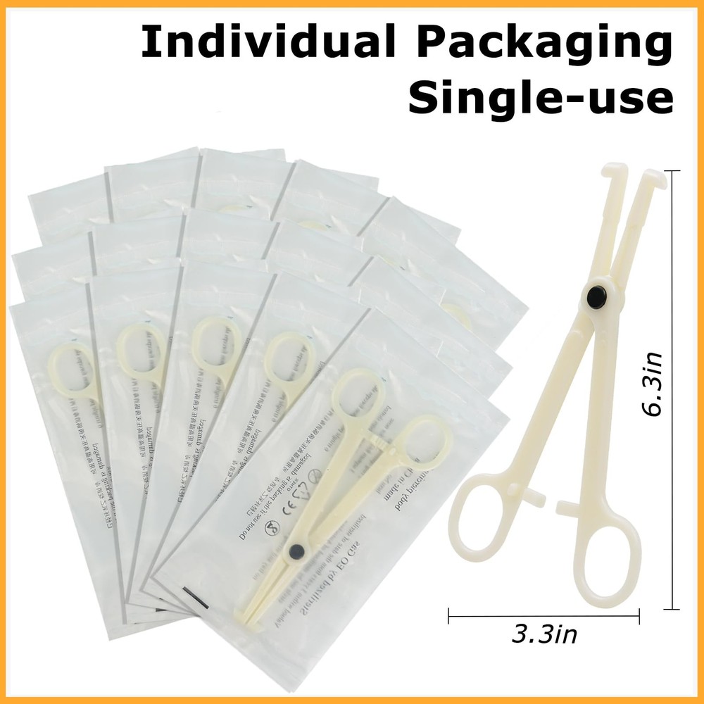 Disposable Piercing Clamps - TONBAO 25pcs Septum