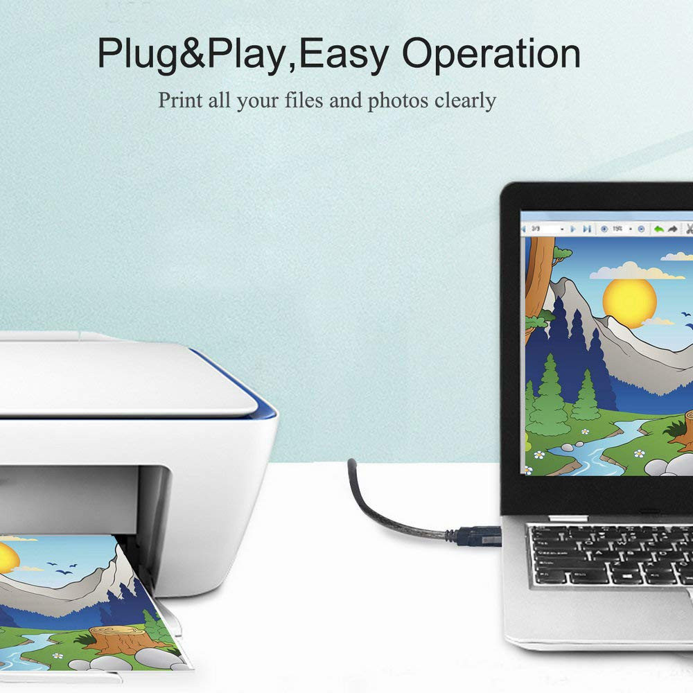 Long USB Printer Cable 40 Ft, USB 2.0 Type a to B, High-Speed Printer/Scanner Co