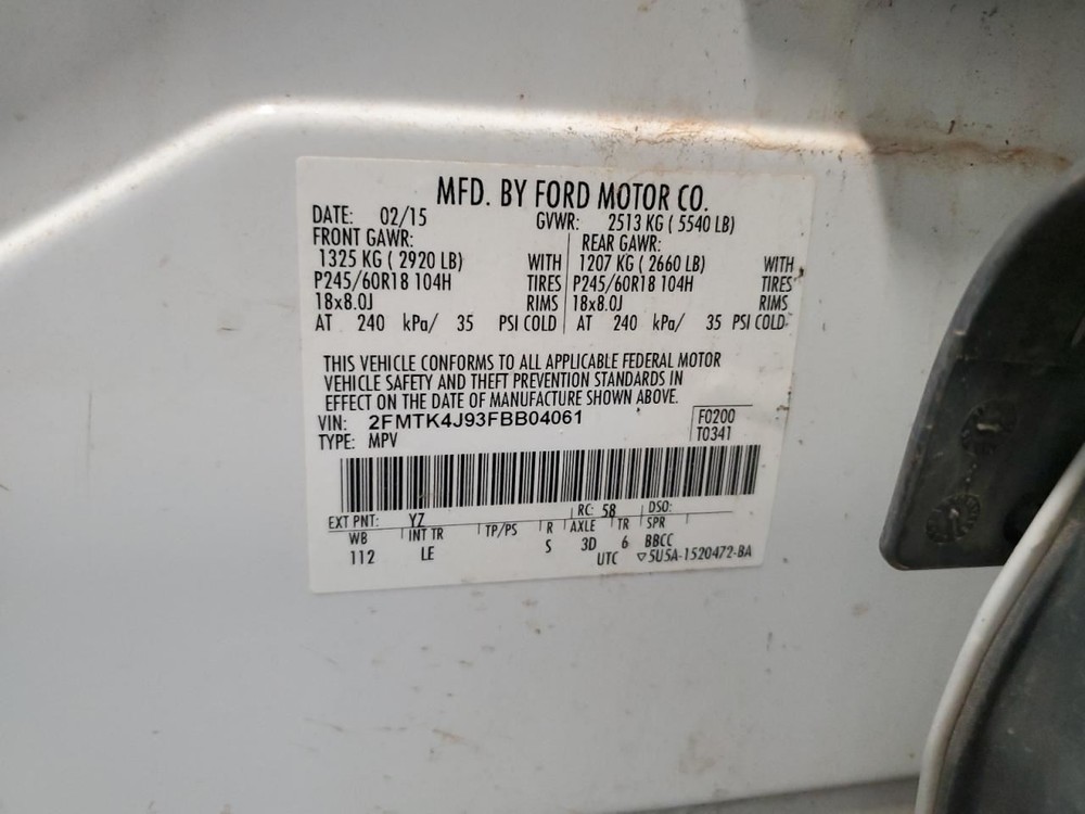 Speedometer Cluster MPH Fits 15 EDGE 4984877