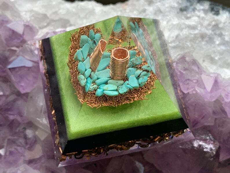 Orgonite® Pyramid - Green Wave Orgone Generator®