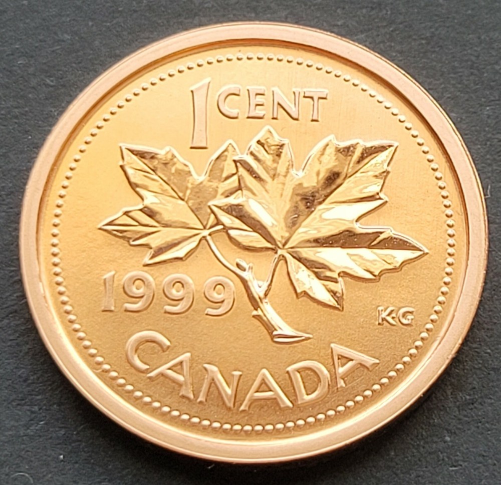 ***  CANADA  ONE  CENT  1999  ***  SPECIMEN  ***  NON  MAGNETIC  ***