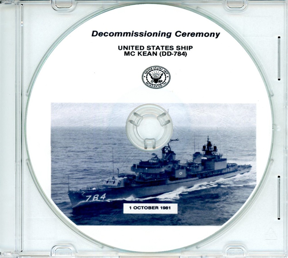 USS McKean DD 784 Decommissioning Program 1981  Navy