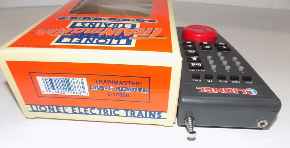Lionel Trains Trainmaster Command Set Cab-1 Remote & Command Base Item 6-12969 E