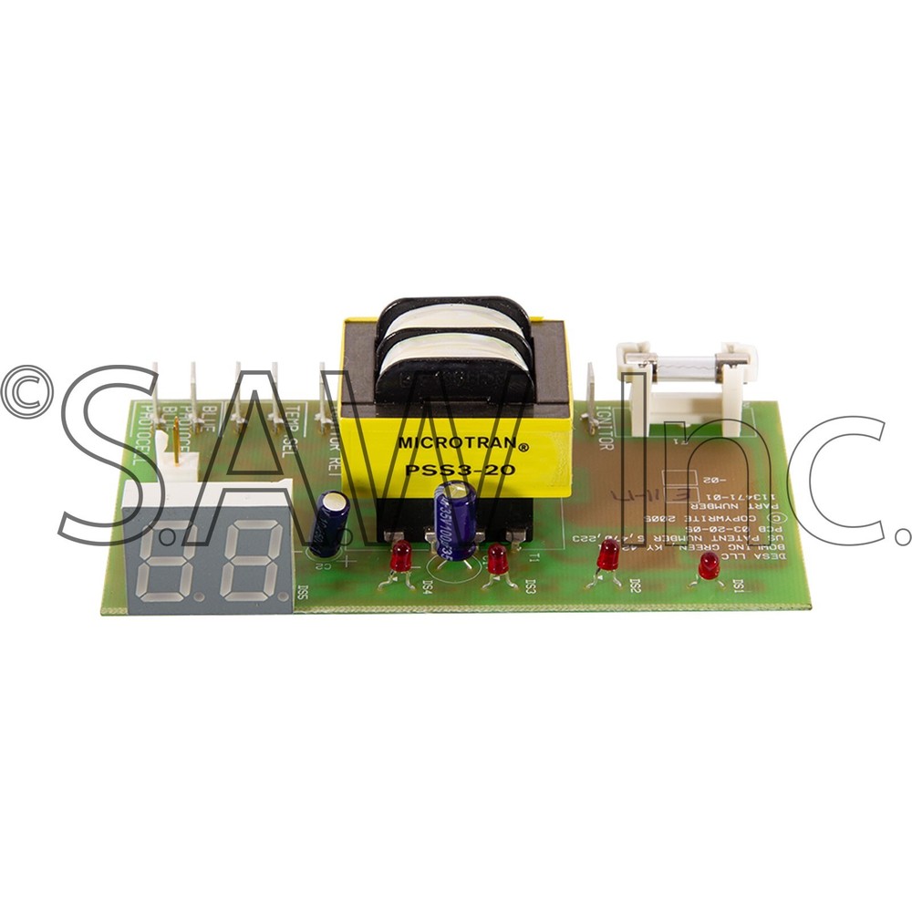 116111-01 OEM Desa Ignition Control Circuit Board with Digital LED Temp Display