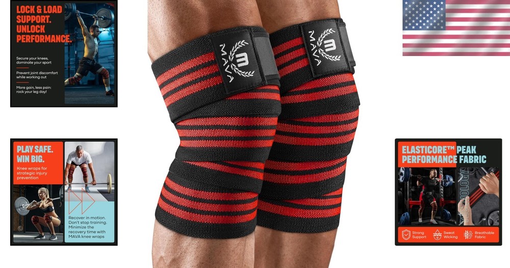 72" Compression Knee Straps for Cross Training