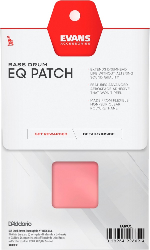 Evans EQ Bass Drum Patch Clear
