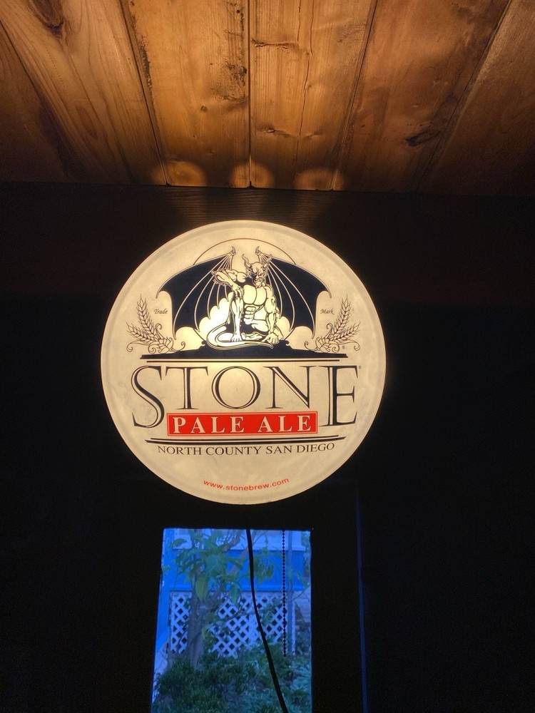 Stone Brewing 16" Lighted Pub-Style Beer Sign