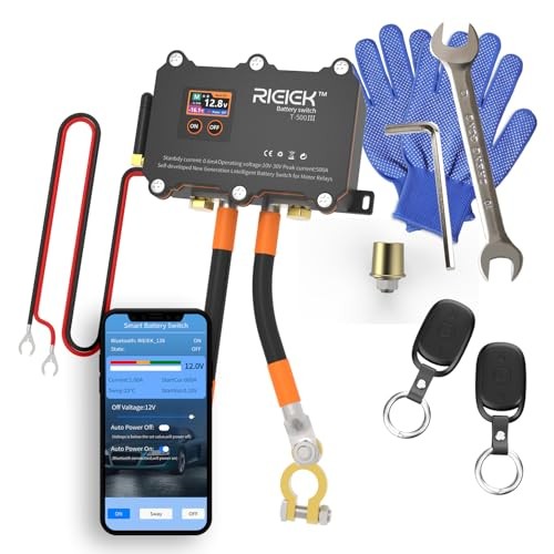 Car Battery Disconnect Switch with Mobile Control, 500A mobile control