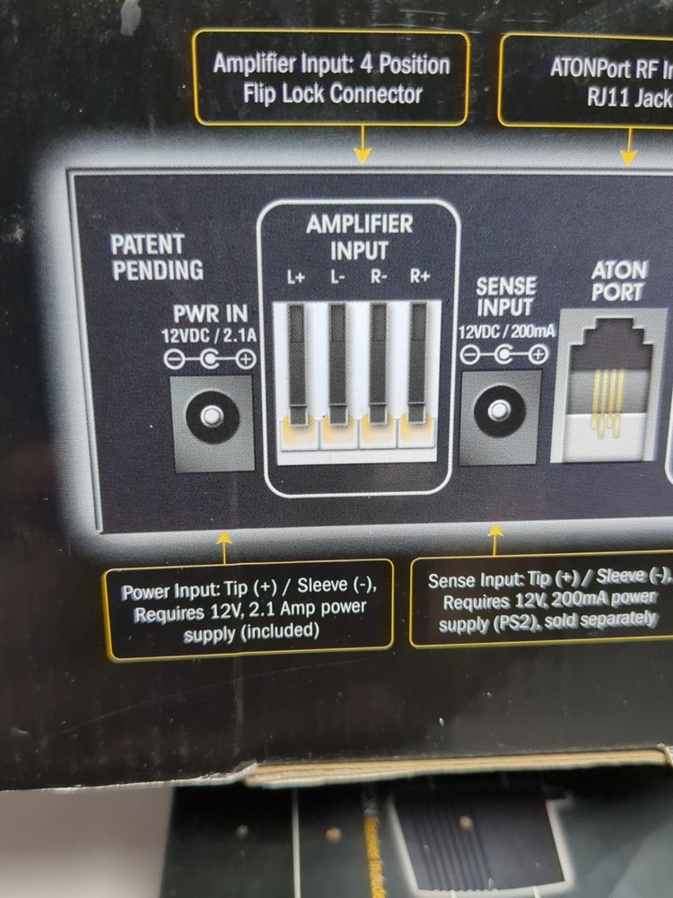 ATON DLA2 Multi-Zone 2-Room Speaker Selector RF Remote 200ft Open Box