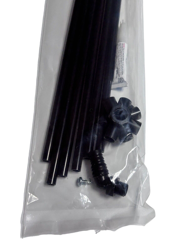 Dial 4493 6-Way Durable Black Plastic Side Draft Water Distributor Cooler Kit